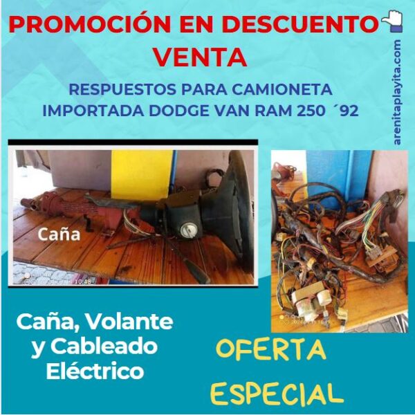 Caña, Volante y Cableado Eléctrico Original