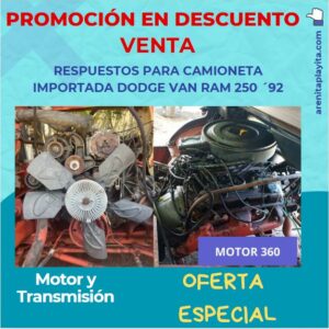 Combo Motor y Transmisión Dodge 360 V8 – Completo