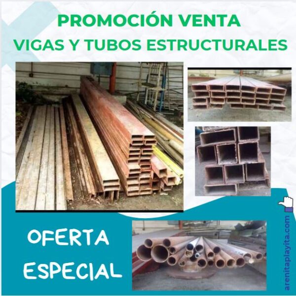 Vigas y Tubos de Hierro para Construcción – Medidas Variadas