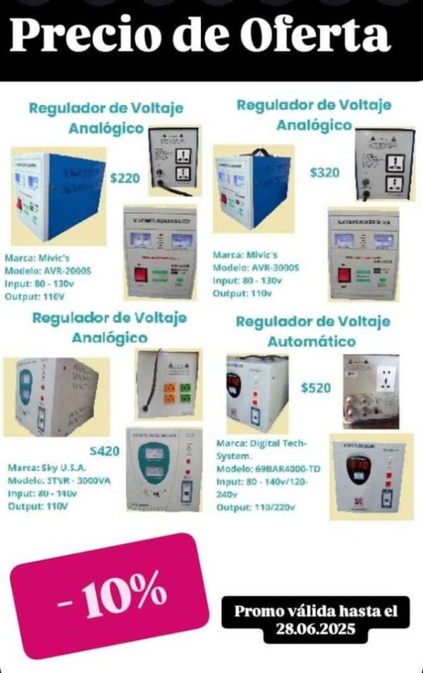 Estabilizadores de Voltaje
